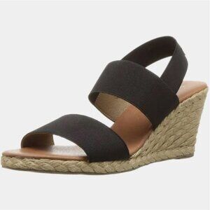 NEW Tommy Bahama Womens Sakura Sandal Size 7.5 Elastic Straps Espadrille Wedge